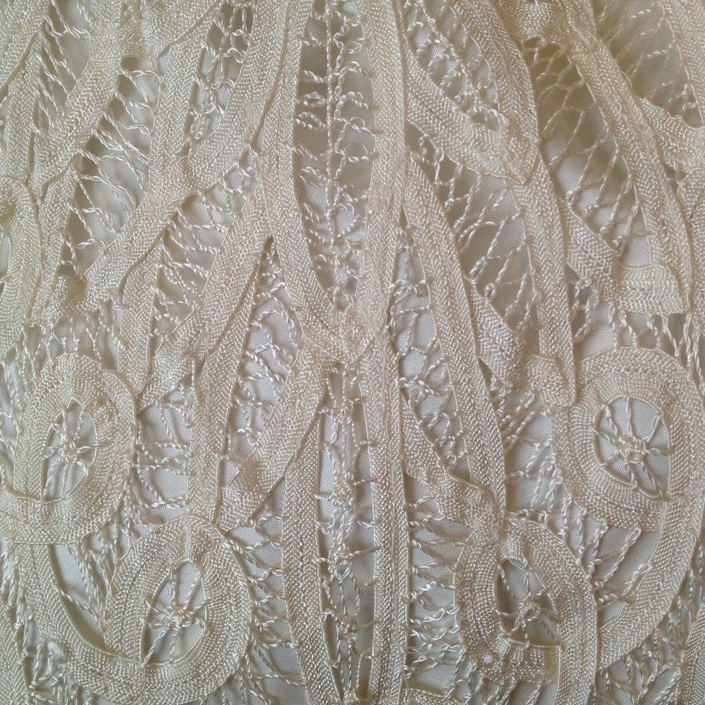 Carole Little Ivory Lace Crochet Maxi Dress NWT - Picture 11 of 12